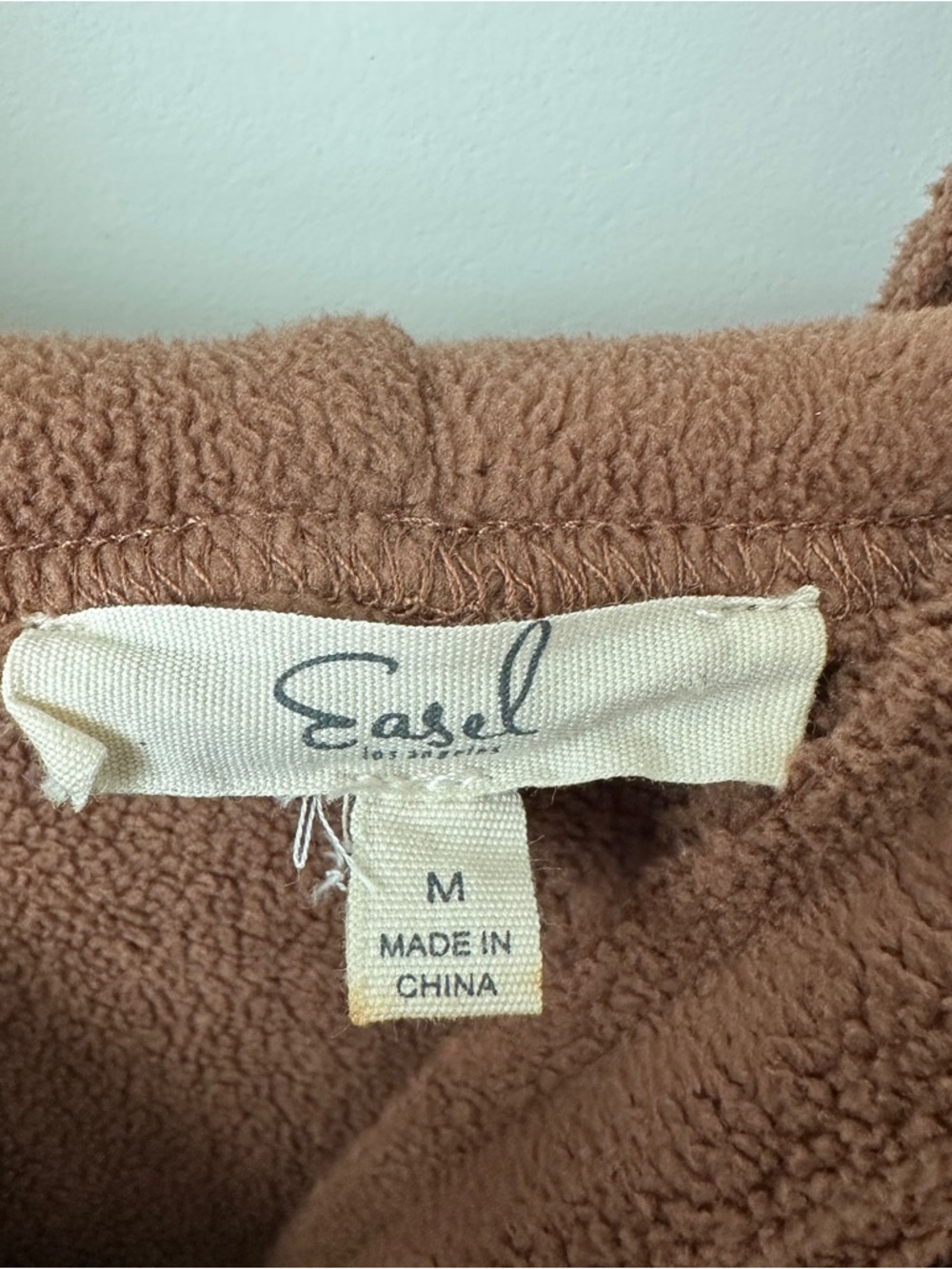easel Brown Hooded Button-Up Cardigan - Picture 4 of 10